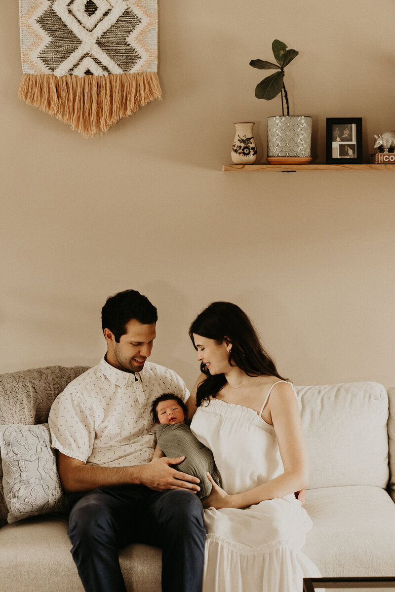 In-home newborn photography session in Rochester, MN Minnesota