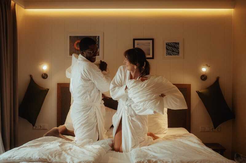 Möwen am Strand von Binz.