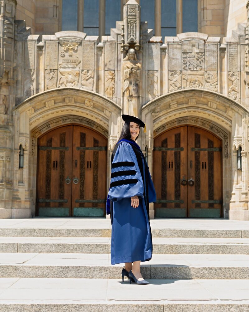 Yale Graduation Portrait by Sterling Library