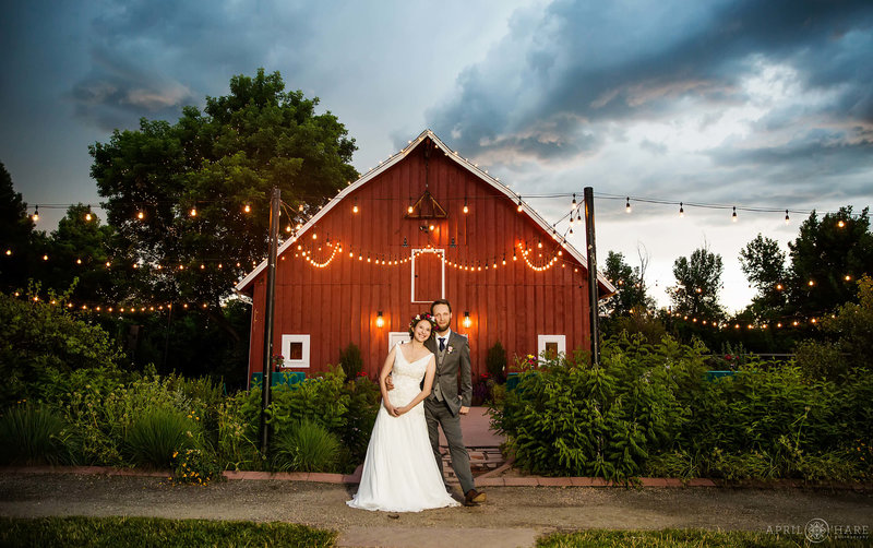 Beautiful Sunset Wedding photography at Chatfield Farms in Denver