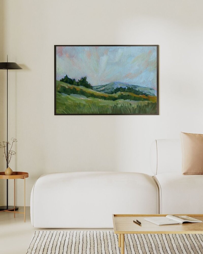 Framed Landscape Art Painting