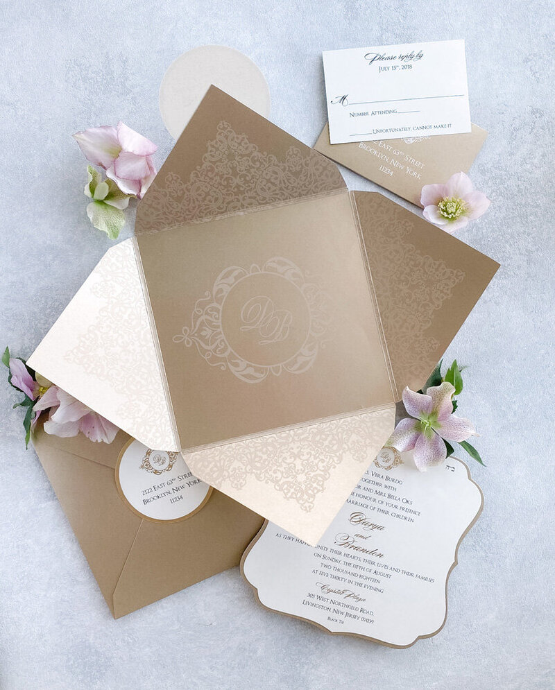 Unique luxury wedding invitations