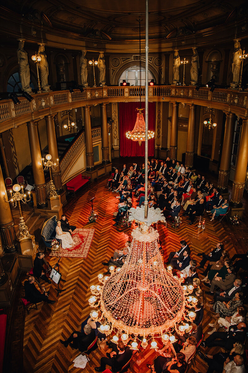 wintertrouw  en ceremonie in Opera Gent