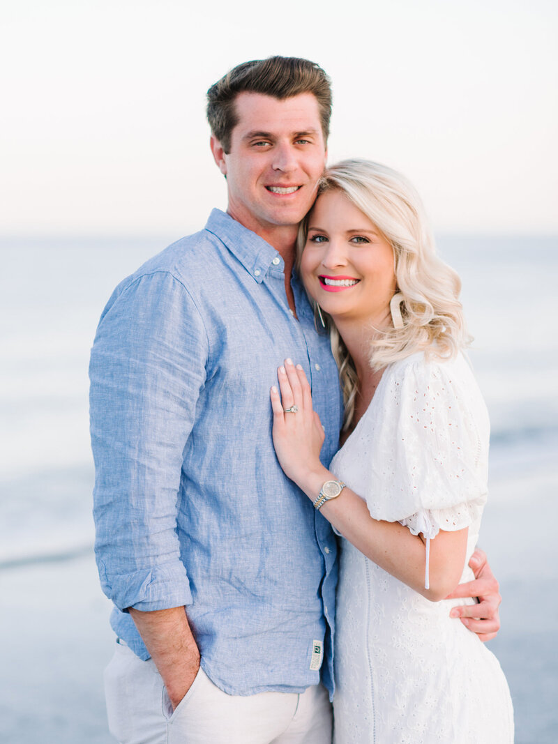 Engagement Pictures at Litchfield Beach in Pawleys Island, South Carolina - Pasha Belman Photography