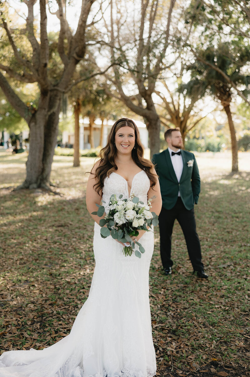 Wedding portrait at Silver Springs State Park in Ocala Florida