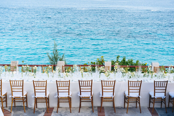 Bermuda Wedding  Reception Head Table - Bermuda Bride