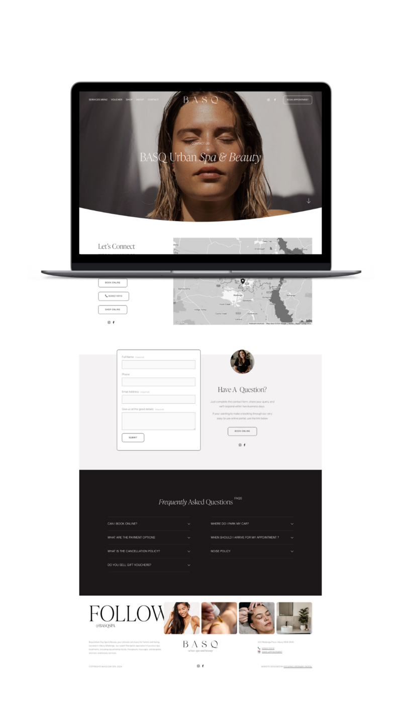 Basq Small Business Website from Wordpress to Squarespace 18