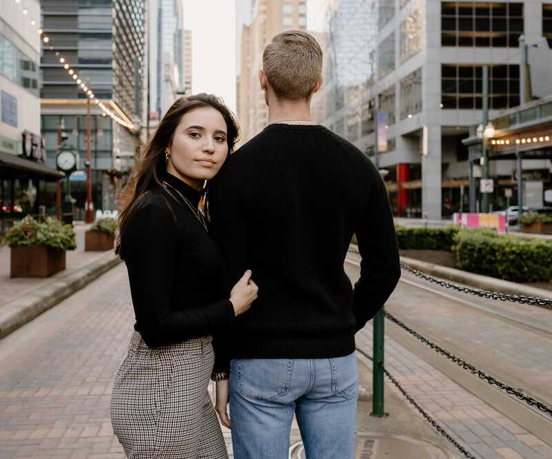 Downtown Houston Texas Engagement photography session
