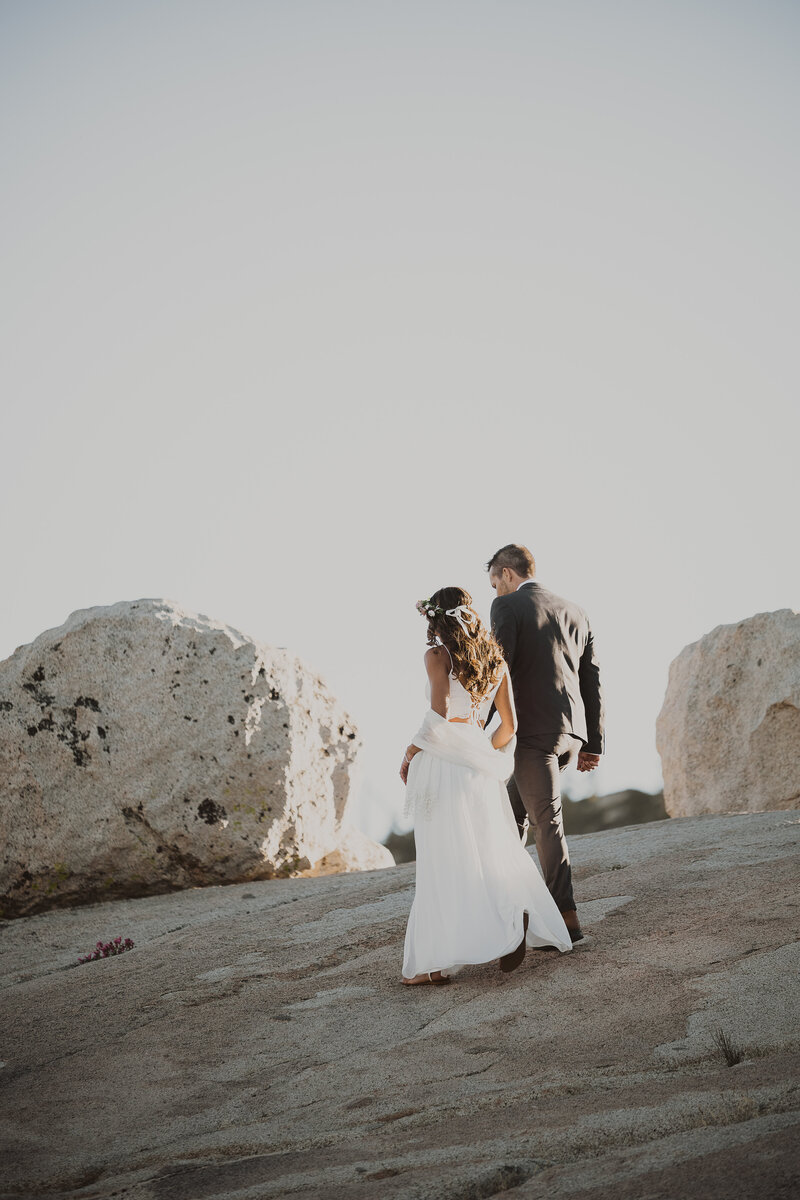 Elopement photo at Olmsted Point Yosemite