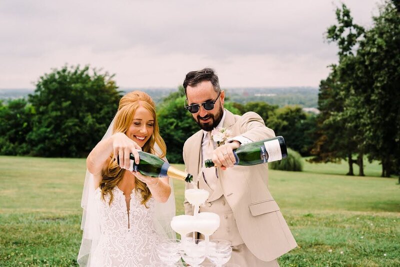 Gemma-and-Mike-French-Bordeaux-Wedding-Champagne-tower