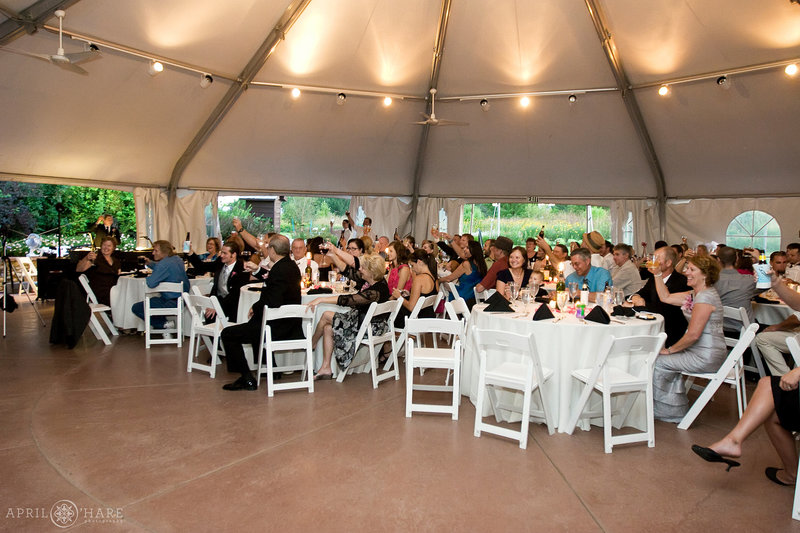 The Garden Canopy Tent at Hudson Gardens Wedding Reception