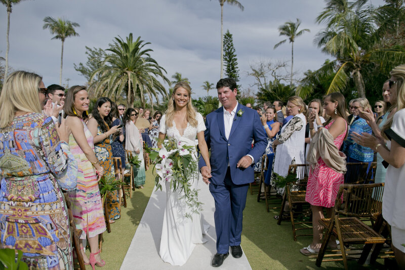 bermuda-bride-and-groom-down-the-aisle