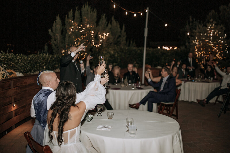 wedding toasts at reception in sedona arizona