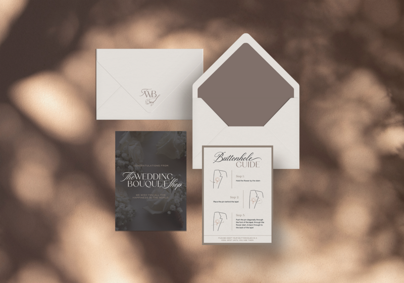 Stationery mockup for brand identity created by Knoxville brand agency Liberty Type