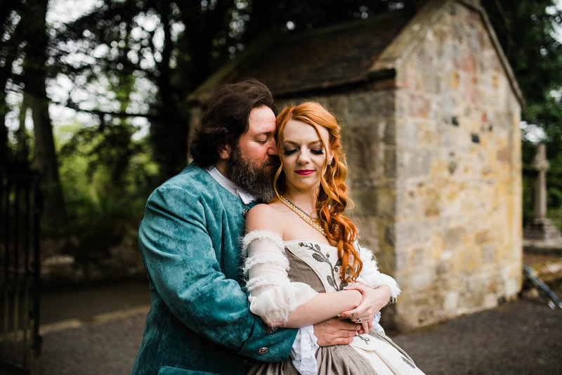 Wolf + Charlena-Outlander-Inspired-Wedding-Old-Glencorse-Kirk-Scotland_Gabby Chapin Photography_Print_0370