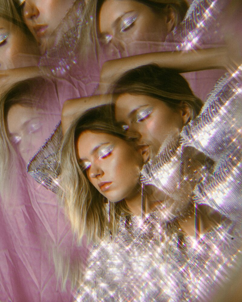 Dancing in sequin dress