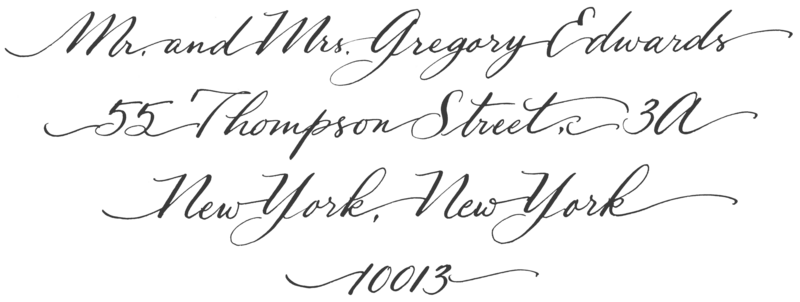Running Script Calligraphy Style- Charcoal Gray