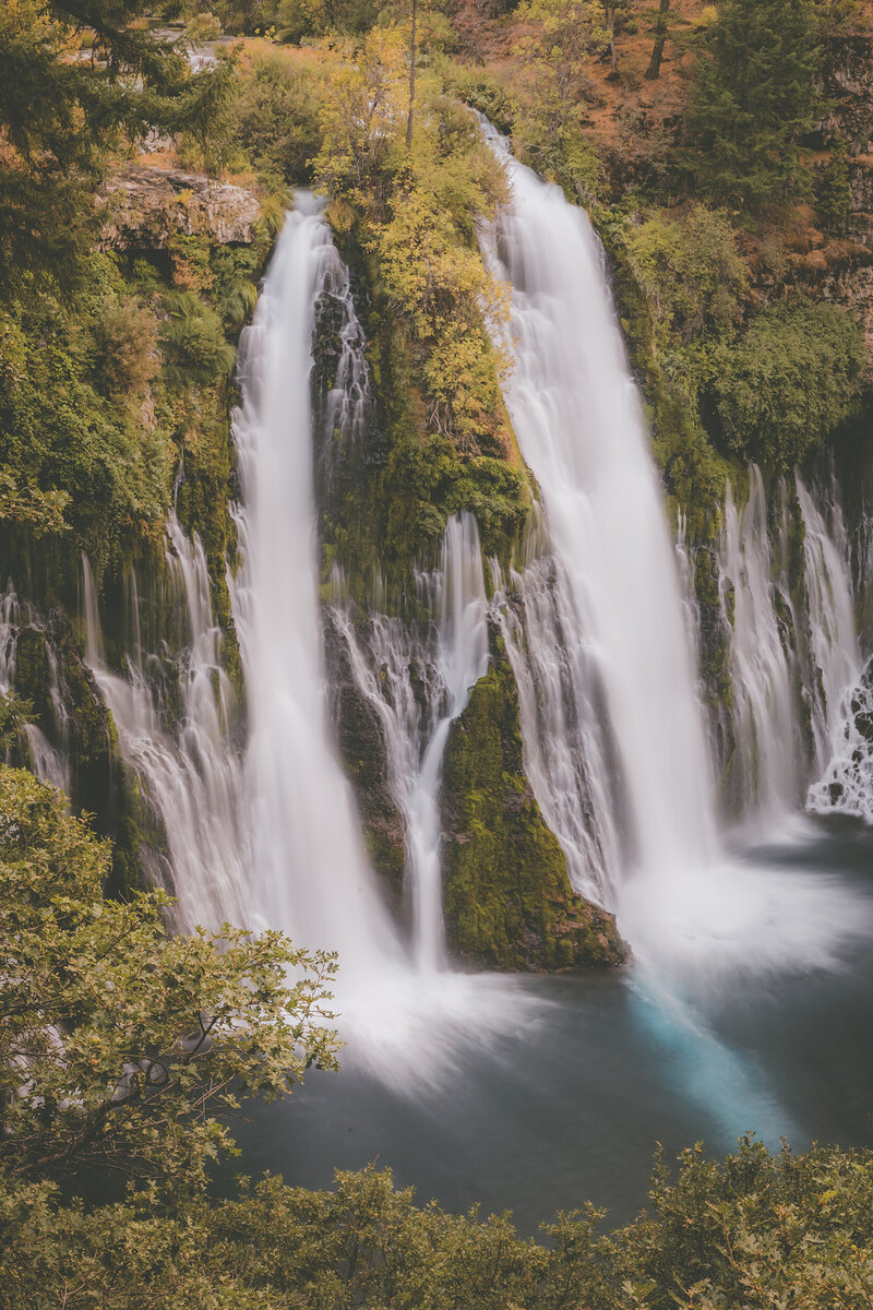 A long exposure of a waterfall in Northern California.