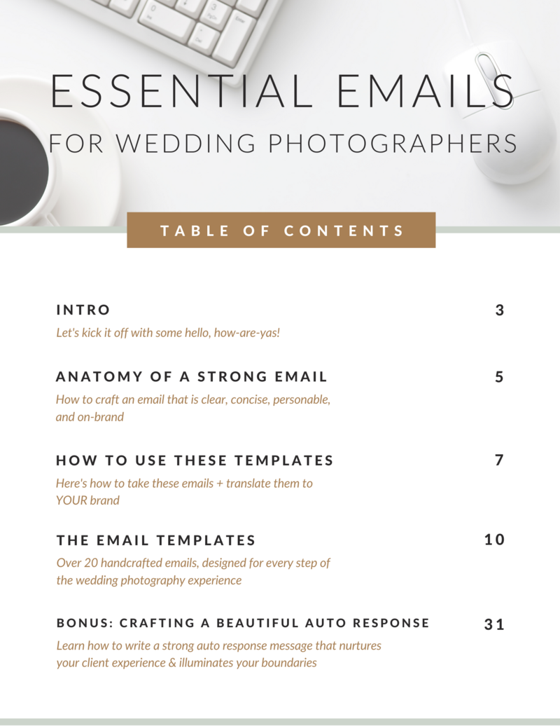 Essential Emails for Wedding Photographers (1)