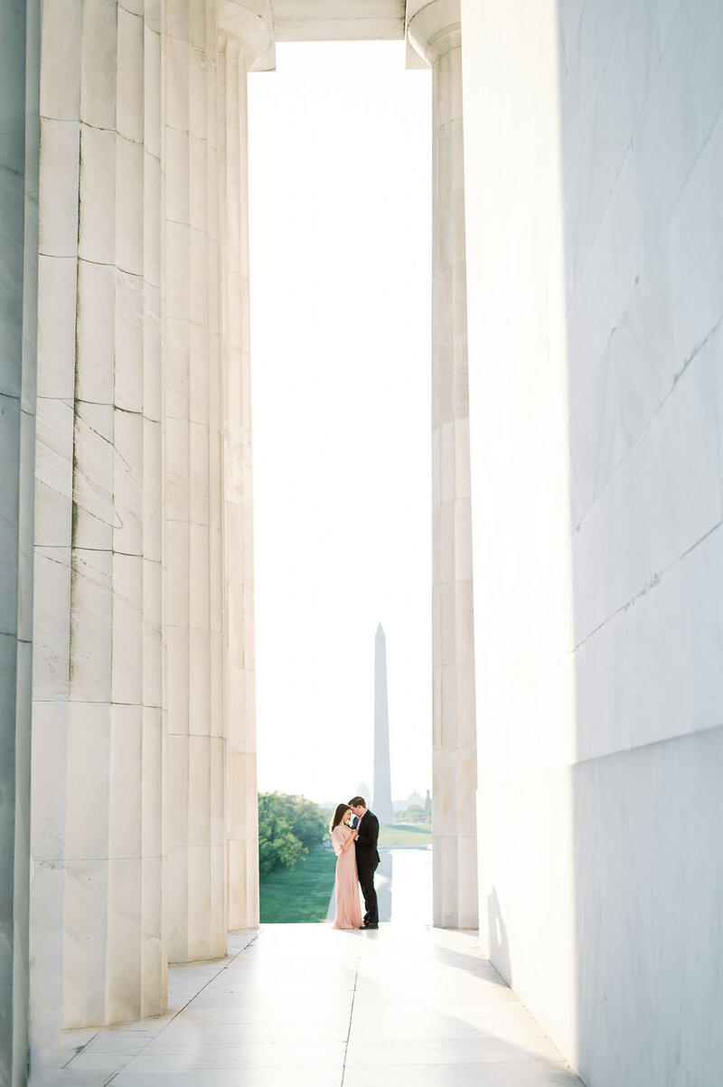 Engagement photo in Washington, D.C.