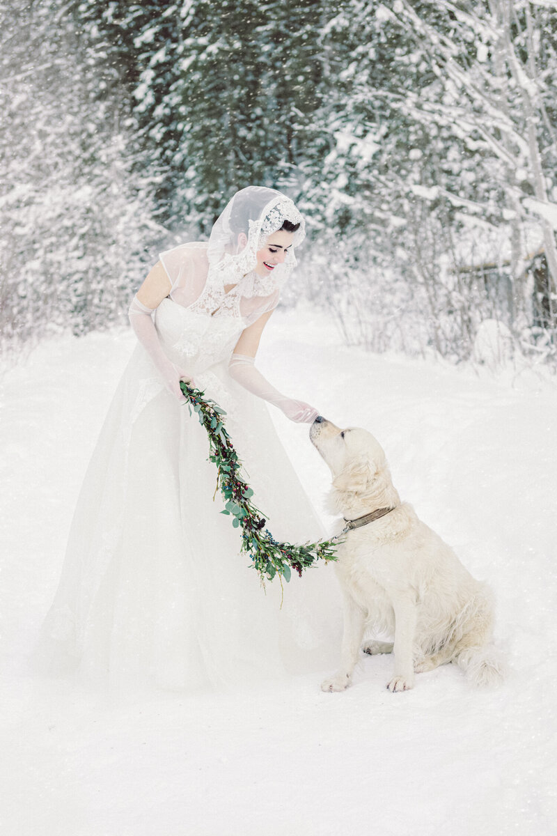 Magical Winter Wedding in Switzerland