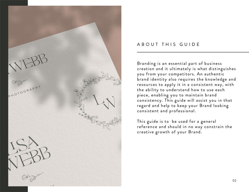 Lisa Webb Brand Identity Style Guide_About This Guide