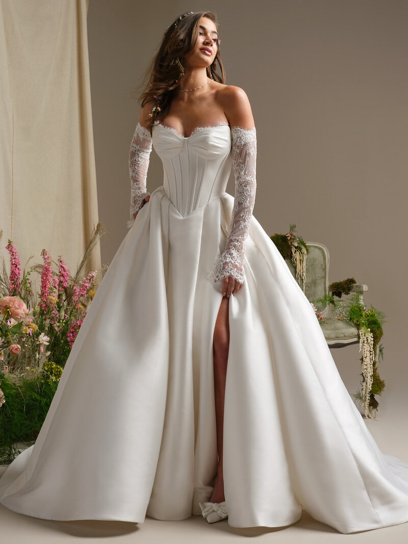 hi lo dress High Low Hem Wedding Dress EU40 / Off-White