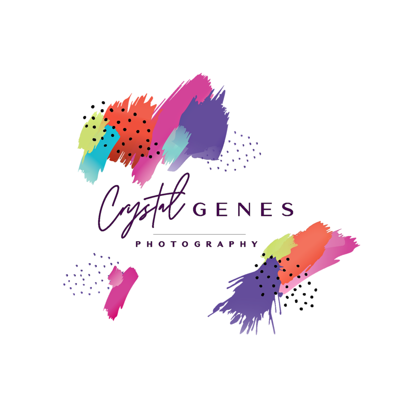 crystal genes photography logo horizontal