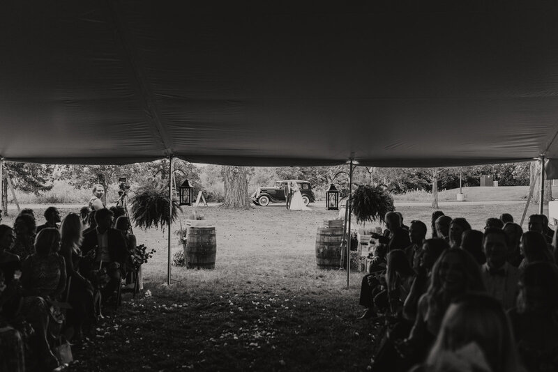 outdoor wedding at barnwood events in madison, winconsin.