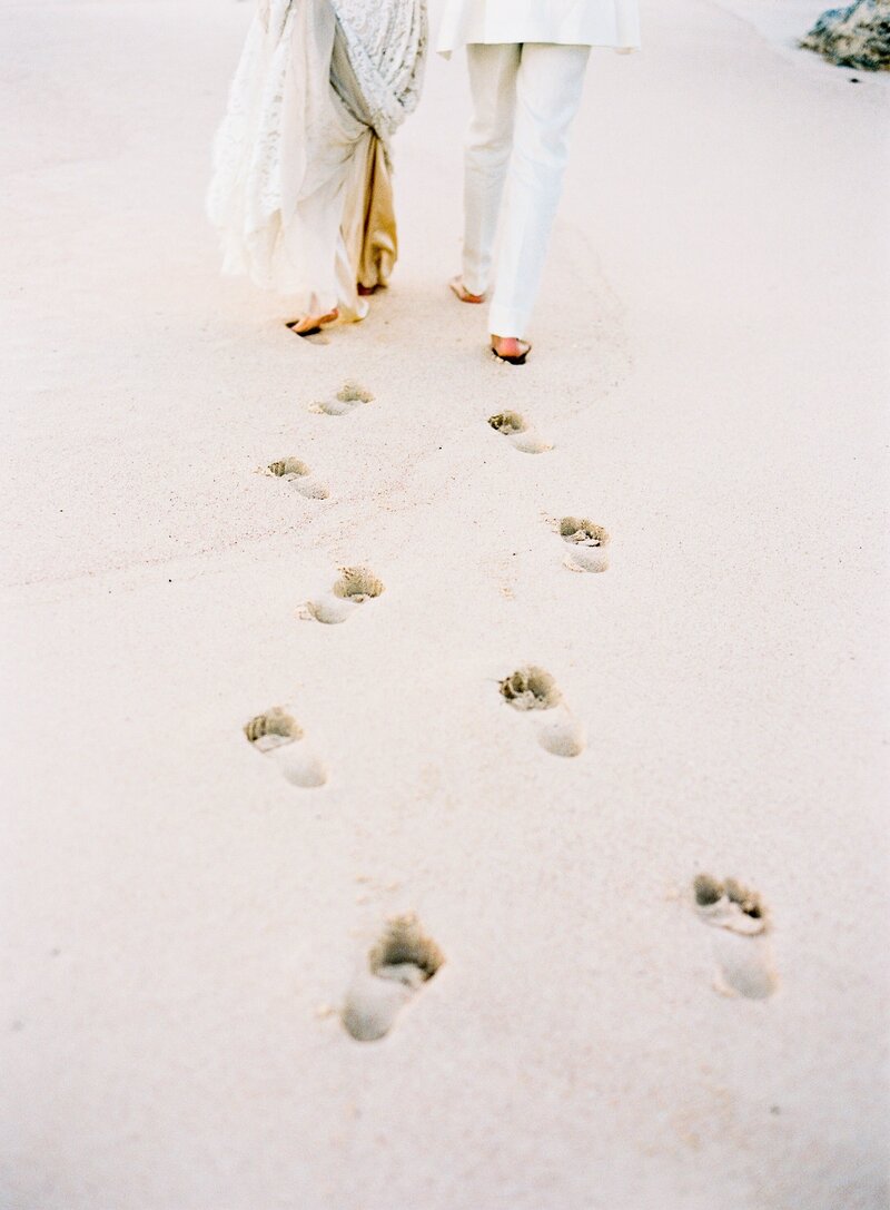 Bermuda Wedding Bermuda Bride Groom and Bride Walking on Sand Beach Wedding