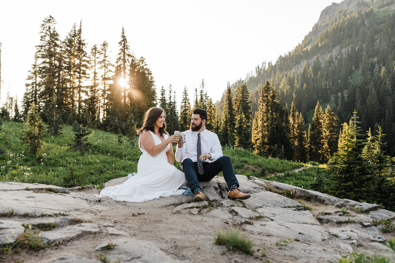 Mt Rainier National Park adventure elopement photographer | Erica Swantek Photography