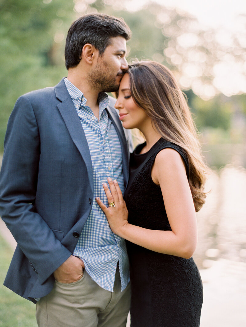 Boston engagement session in a park