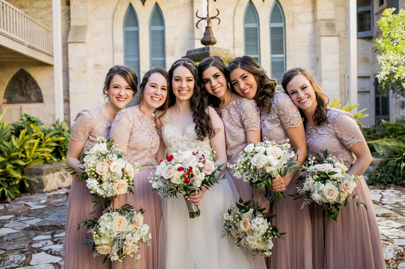 Bridal party at Southwest School of Art