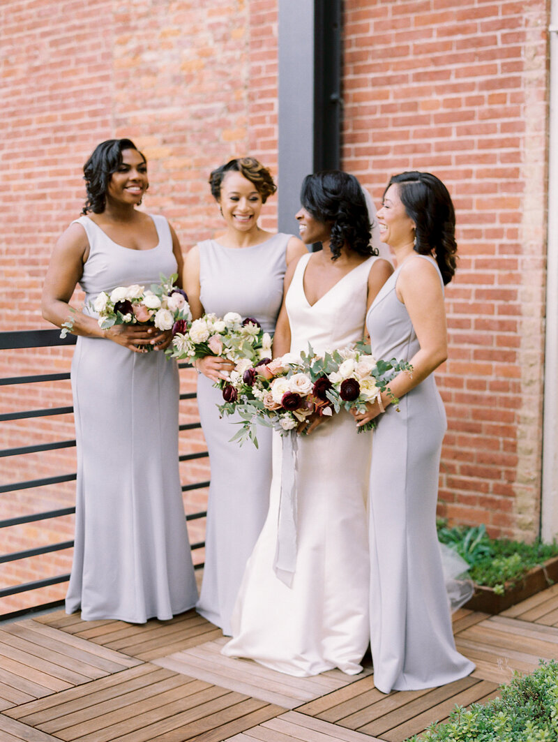 Small bridal party at the Excelsior