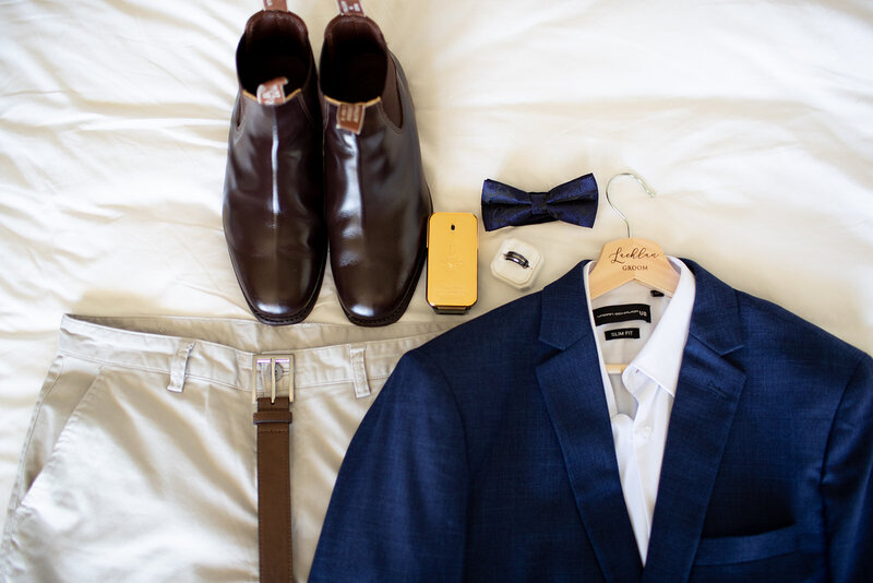 Groom's Wedding suit, shoes, tie,