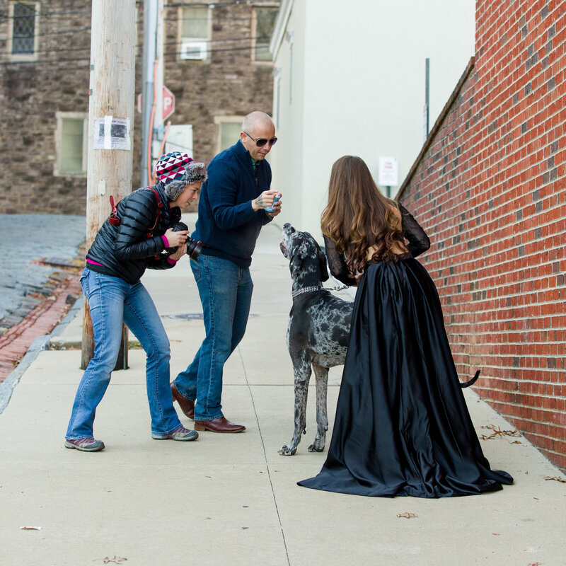 Behind the Scenes at a Mini Session in Phoenixville