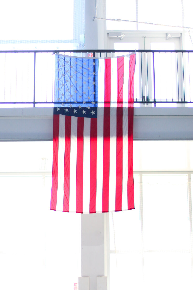 American Flag hanging vertical - Zoomie Rugby