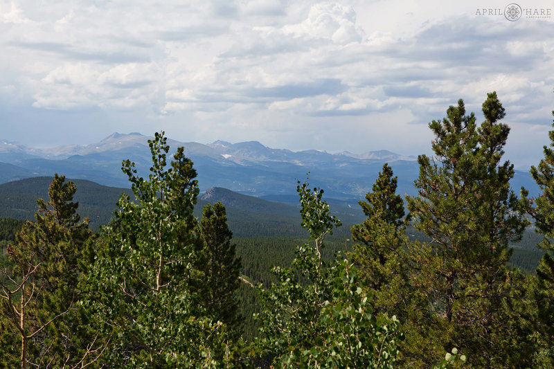 Mountain views of the continental divide at Golden Gate Canyon State Park in Colorado