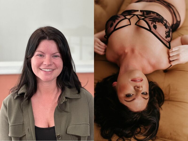 before and after boudoir shoot