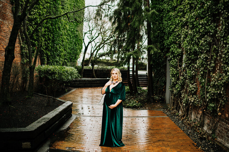 Boho Downtown Boise Maternity Session-8