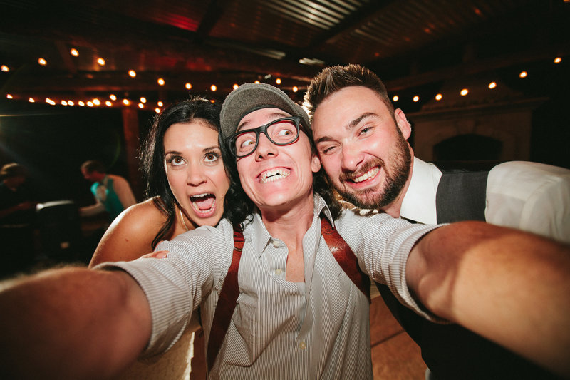 Silly wedding photographer selfie