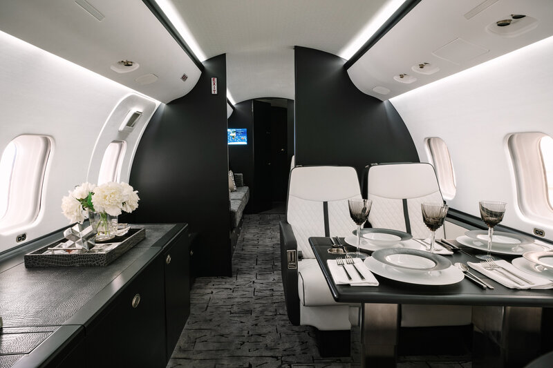 Monochromatic Sleep Interior Design Airplane
