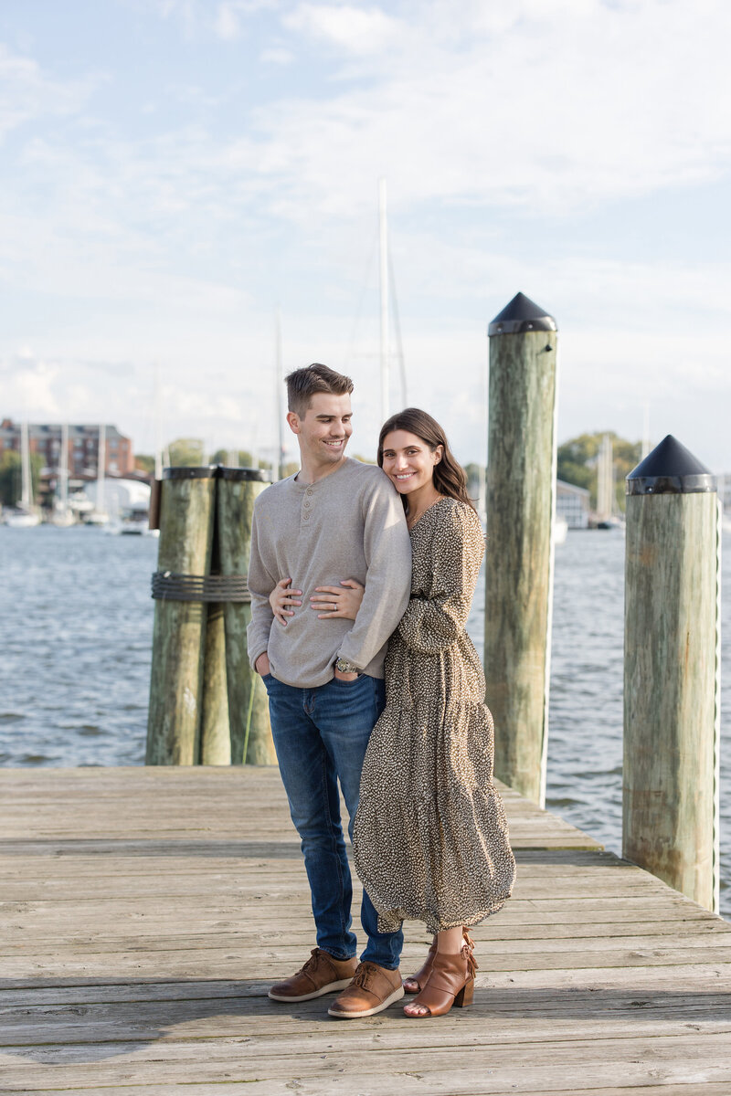 Downtown Annapolis engagement photos fall by Maryland photographer, Christa Rae Photography