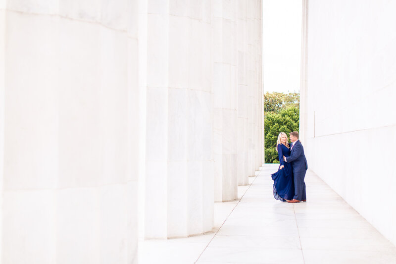 Lincoln Memorial Engagement Session - Washington DC Wedding Photographer - Brianna + Robert - Engagement Session-57