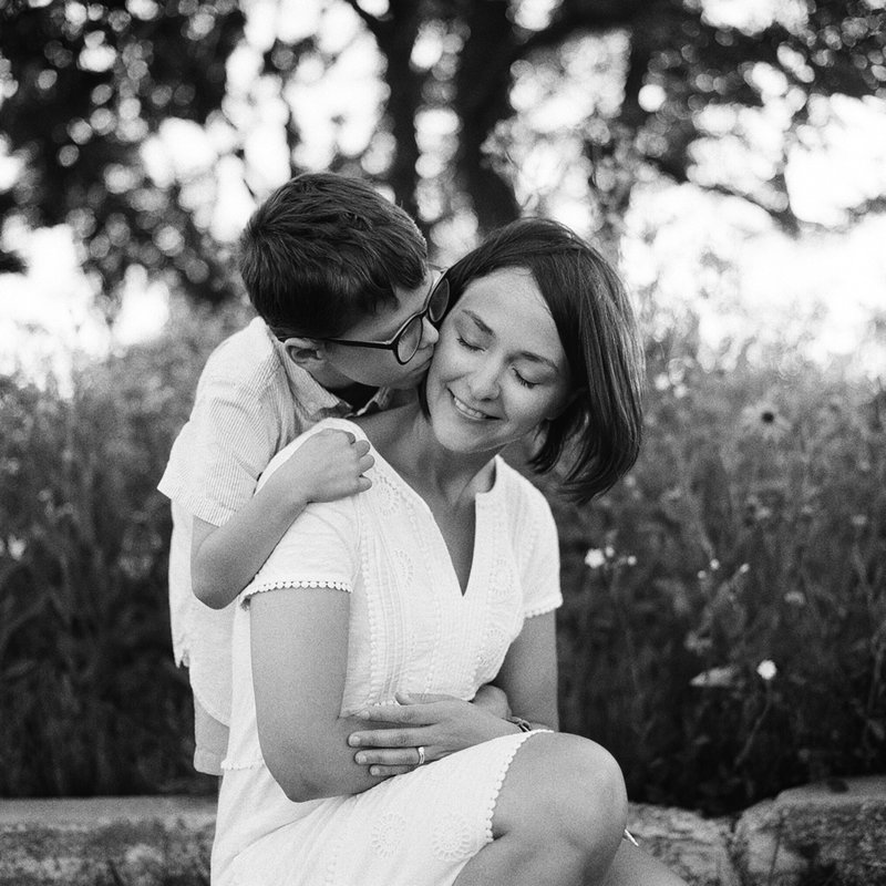 Black and White Film Family Photography by Tiffany Farley, located in Connecticut and NYC