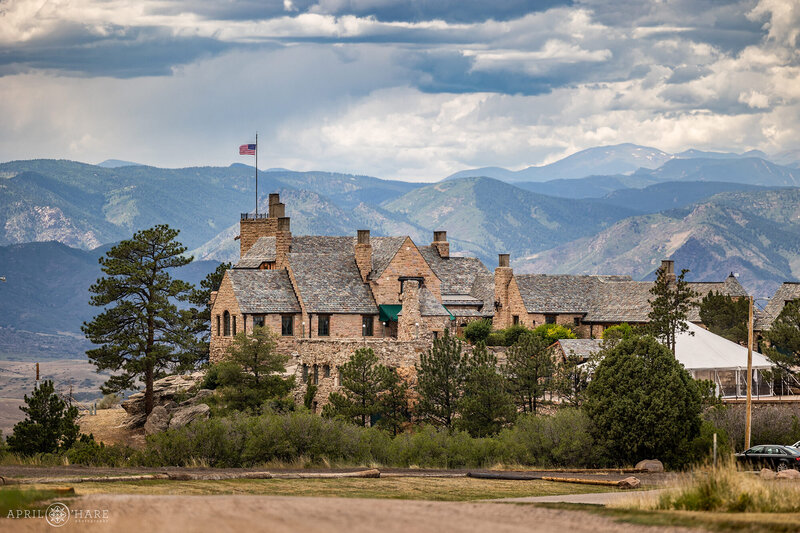 Cherokee Ranch and Castle Wedding Venue on a Pretty Stormy Summer Day in Colorado