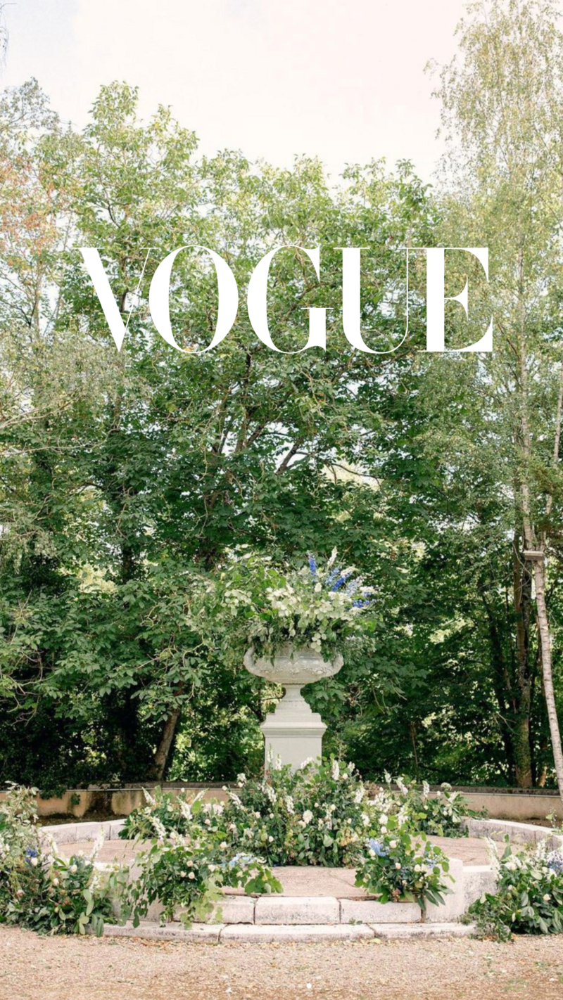 Luxury wedding in France featured in Vogue 