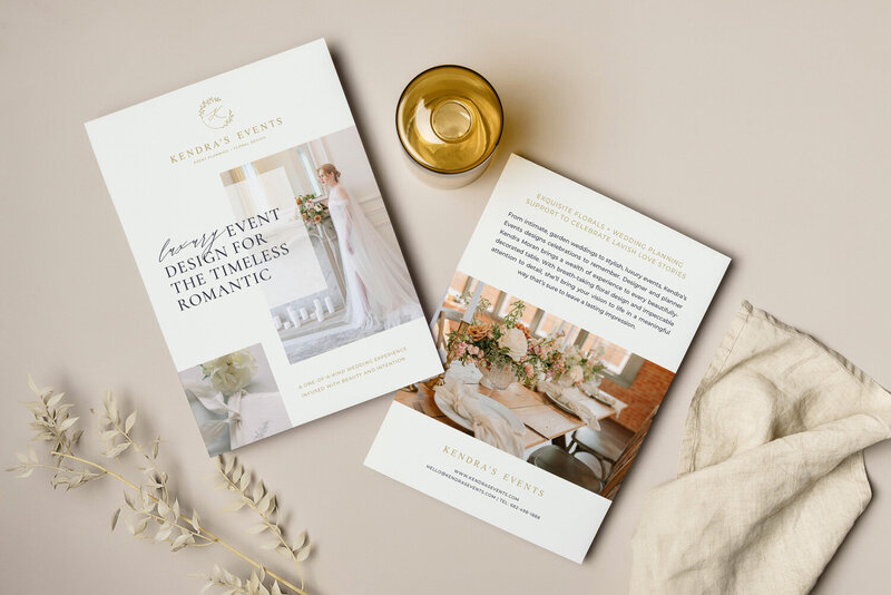 print design for luxury wedding planner