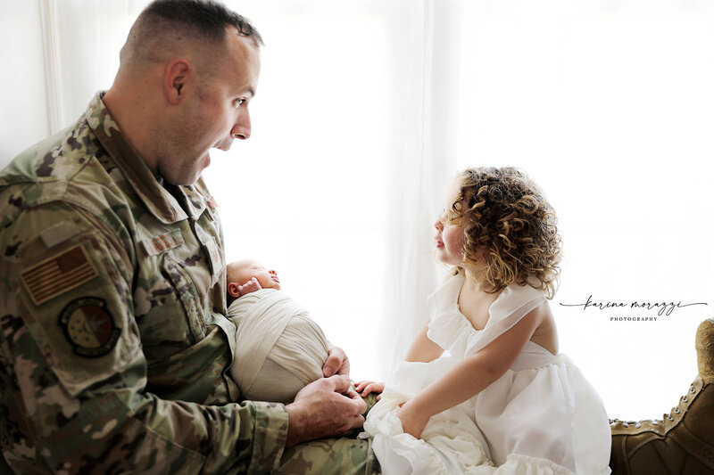 Military newborn photographer