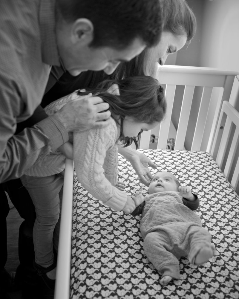 Baby in Crib, Lifestyle Newborn Session
